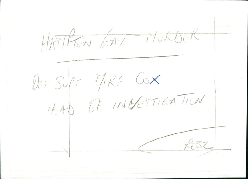 Det. Supt. Mike Cox - Vintage Photograph