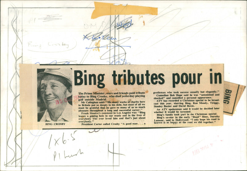 Bing Crosby - Vintage Photograph