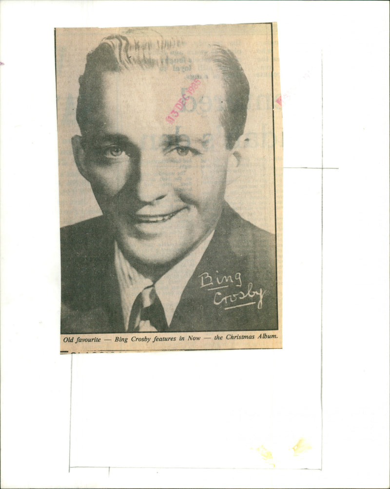Bing Crosby - Vintage Photograph