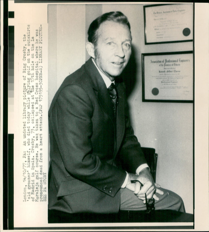 Bing Crosby - Vintage Photograph