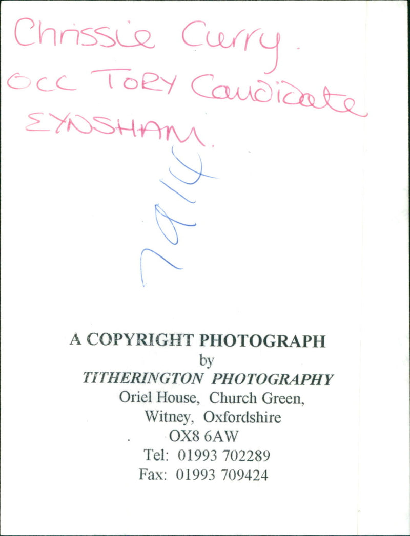 Chrissie Curry - Vintage Photograph