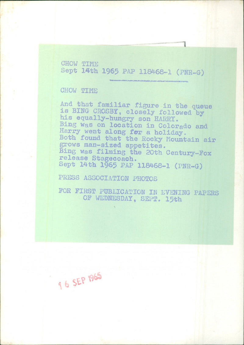 Bing Crosby - Vintage Photograph