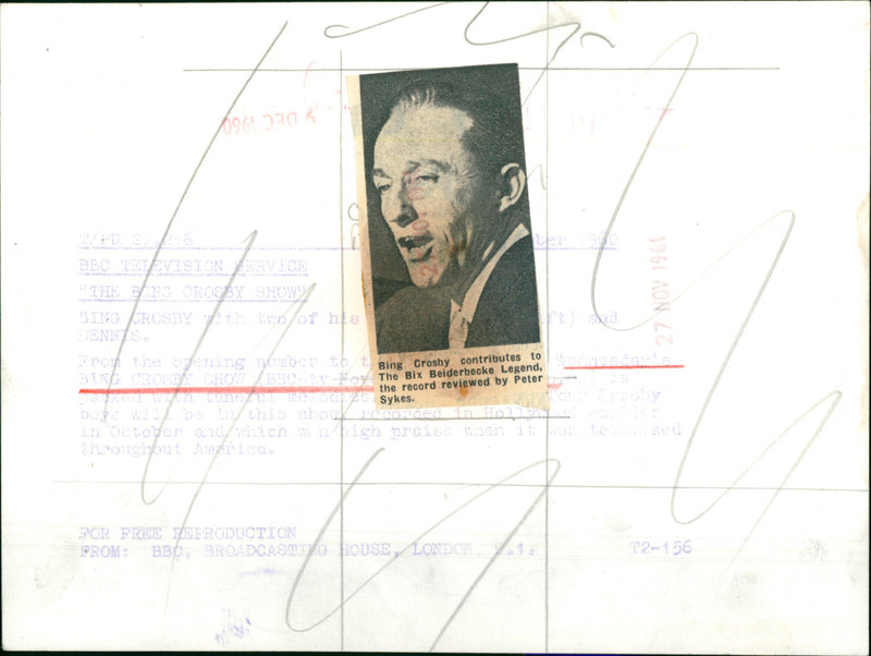 Bing Crosby - Vintage Photograph