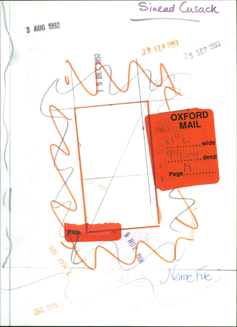 Sinead Cusack - Vintage Photograph