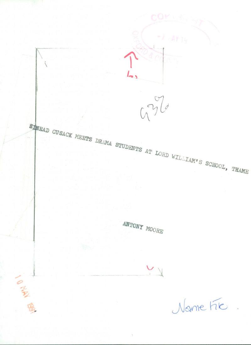 Sinead Cusack - Vintage Photograph