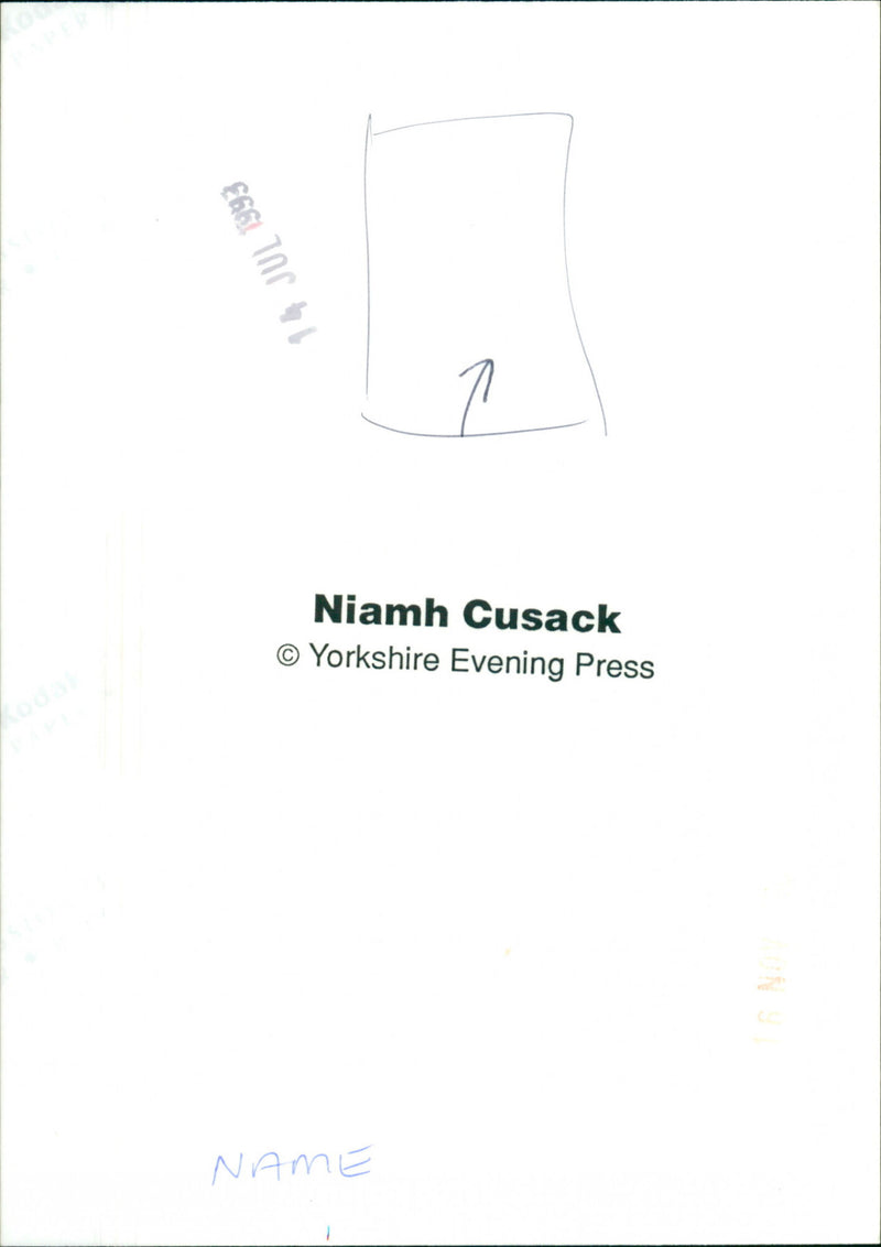 Niamh Cusack - Vintage Photograph