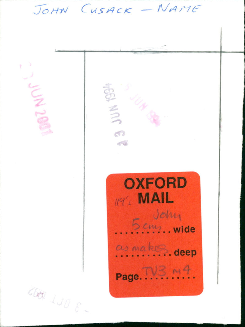 John Cusack - Vintage Photograph