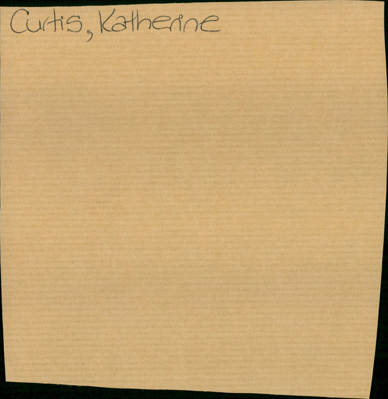 Curtis Katherine - Vintage Photograph