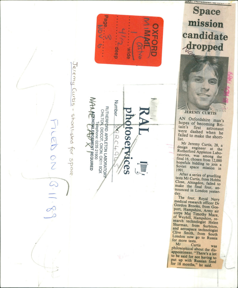 Jeremy Curtis - Vintage Photograph