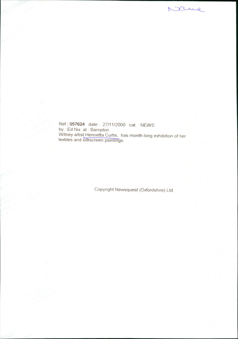 Henrietta Curtis - Vintage Photograph