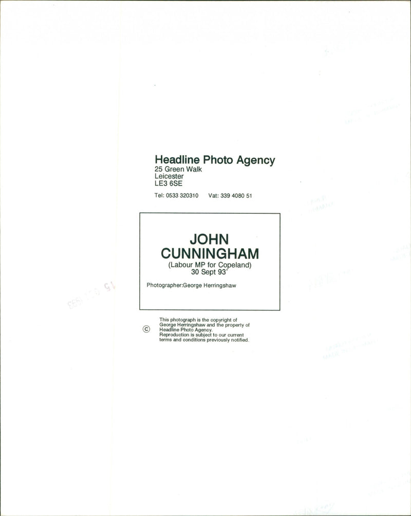 John Cunningham - Vintage Photograph