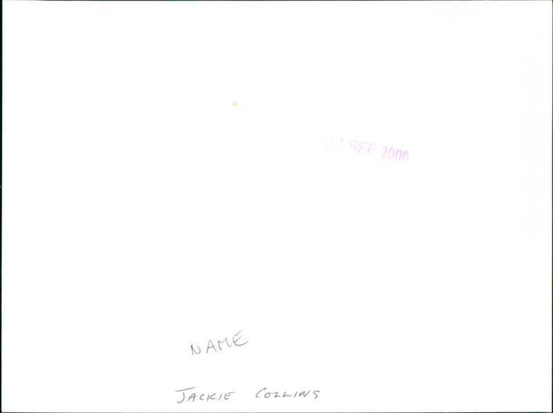 Jackie Collins - Vintage Photograph