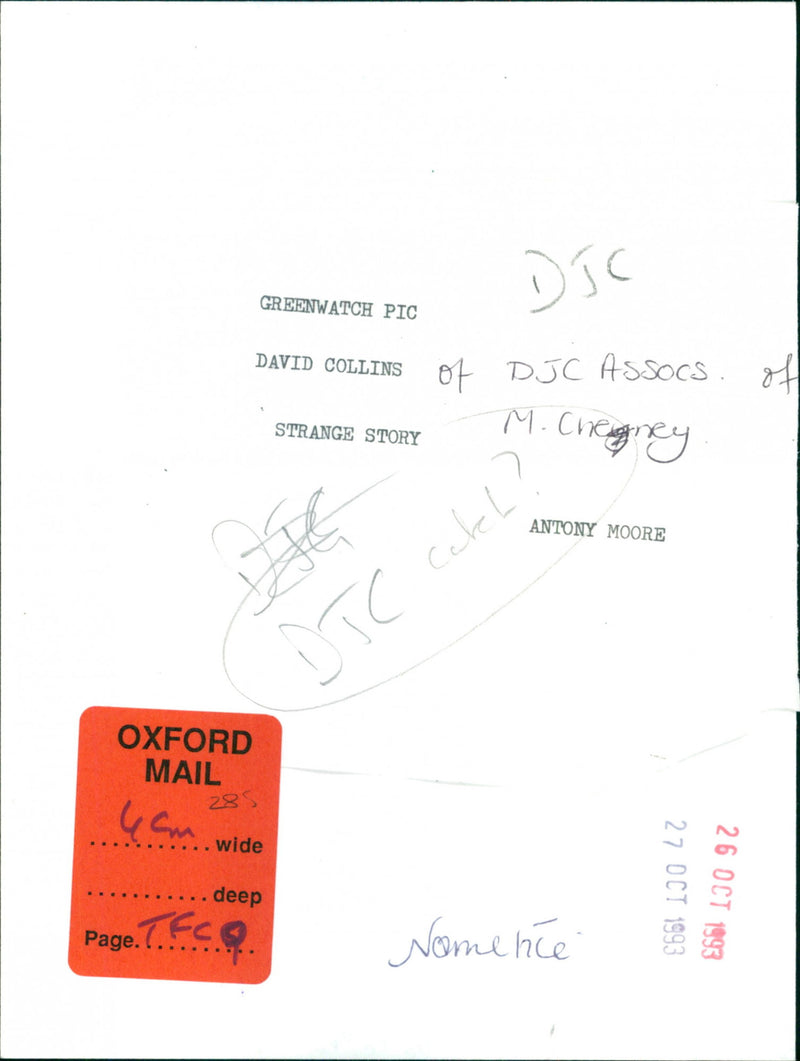 David Collins - Vintage Photograph