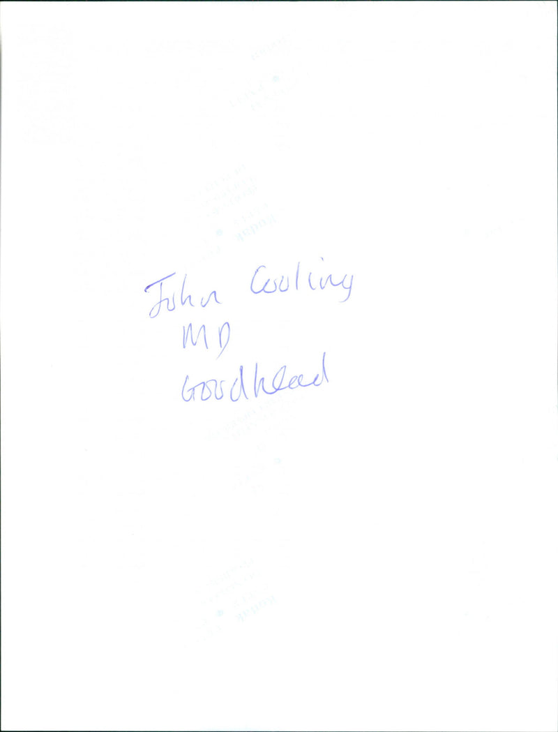 John Cooling - Vintage Photograph