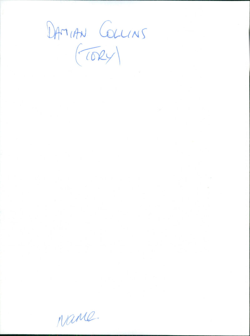 Damian Collins - Vintage Photograph