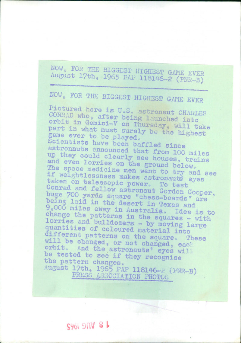 Charles Conrad - Vintage Photograph