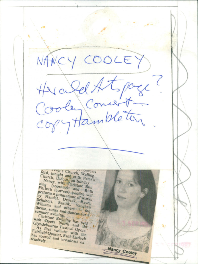 Nancy Cooley - Vintage Photograph
