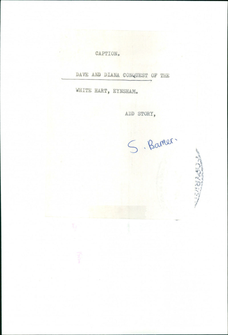 Dave & Diana Conquest - Vintage Photograph