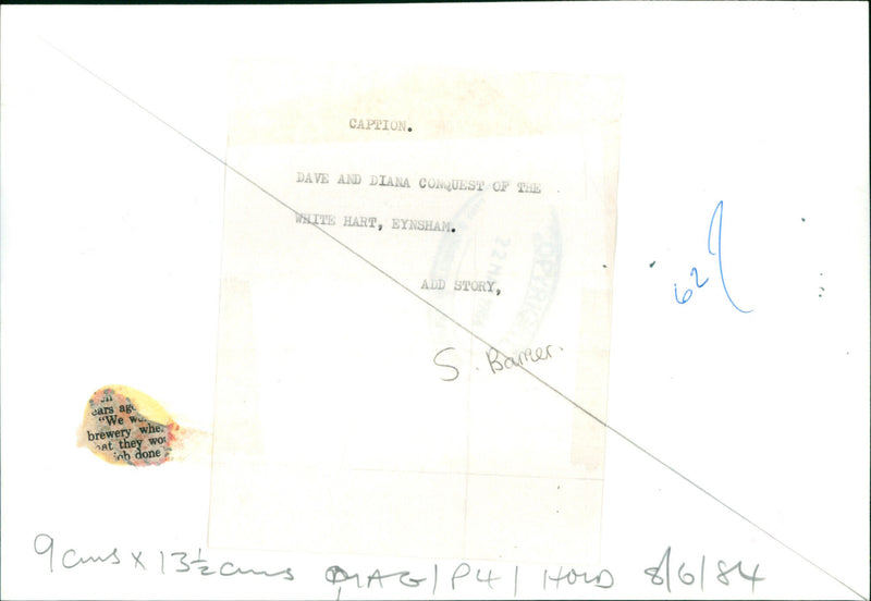 Dave & Diana Conquest - Vintage Photograph