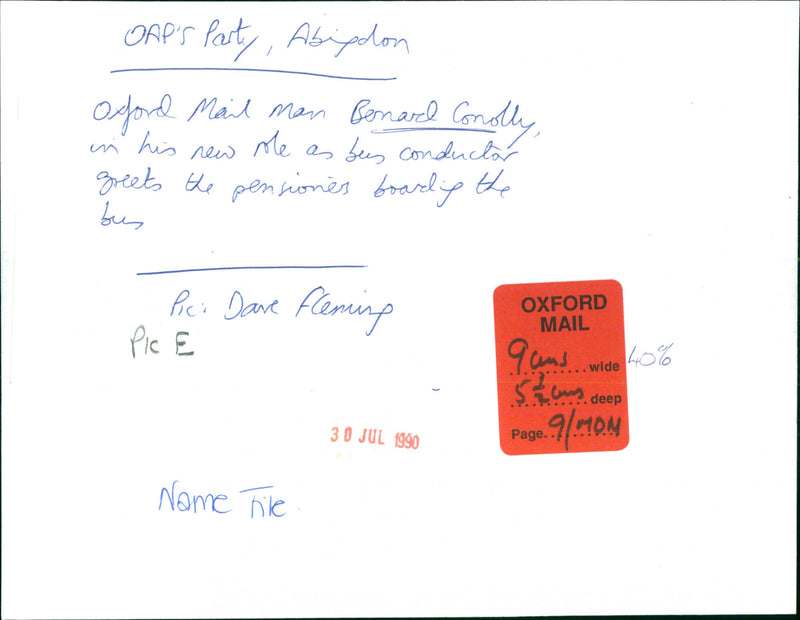 Bernard Conolly - Vintage Photograph