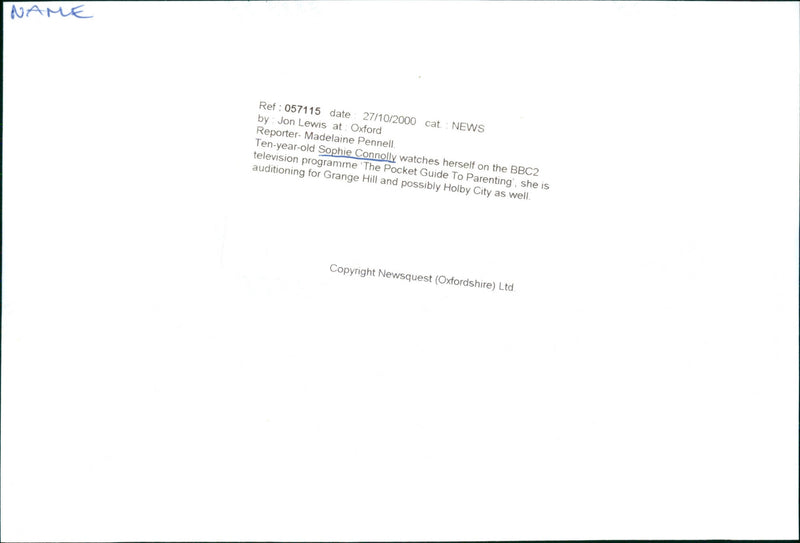 Sophie Connolly - Vintage Photograph