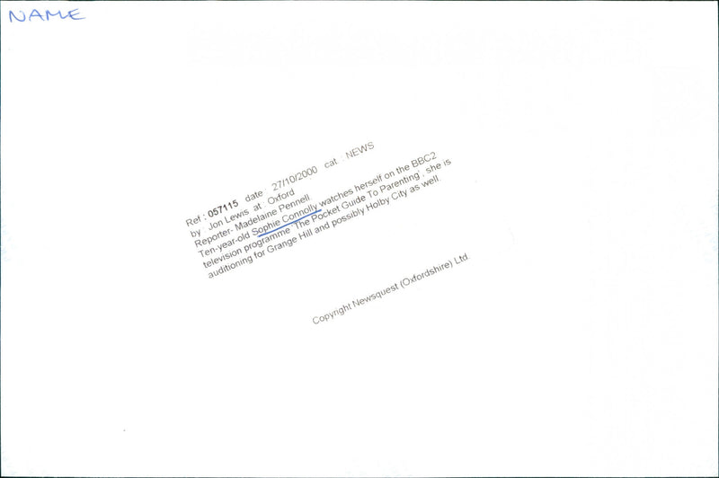 Sophie Connolly - Vintage Photograph