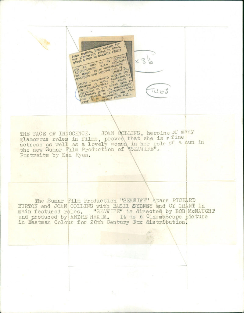 Joan Collins - Vintage Photograph