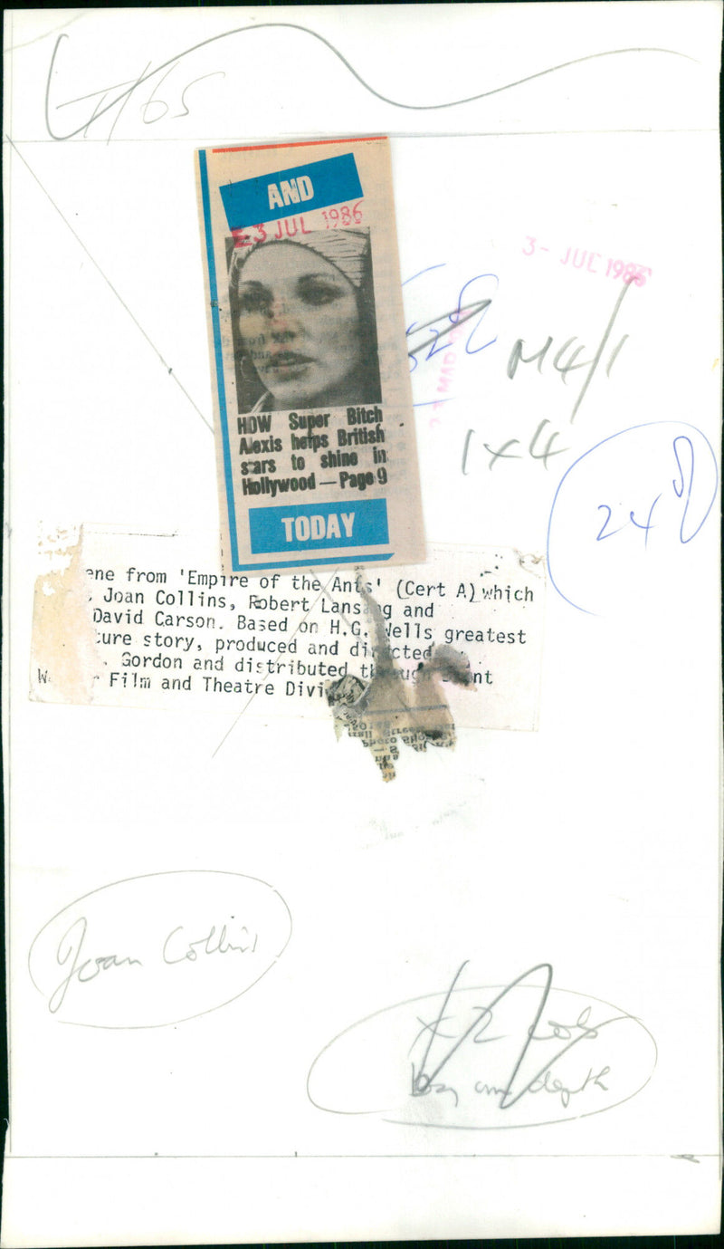 Joan Collins - Vintage Photograph