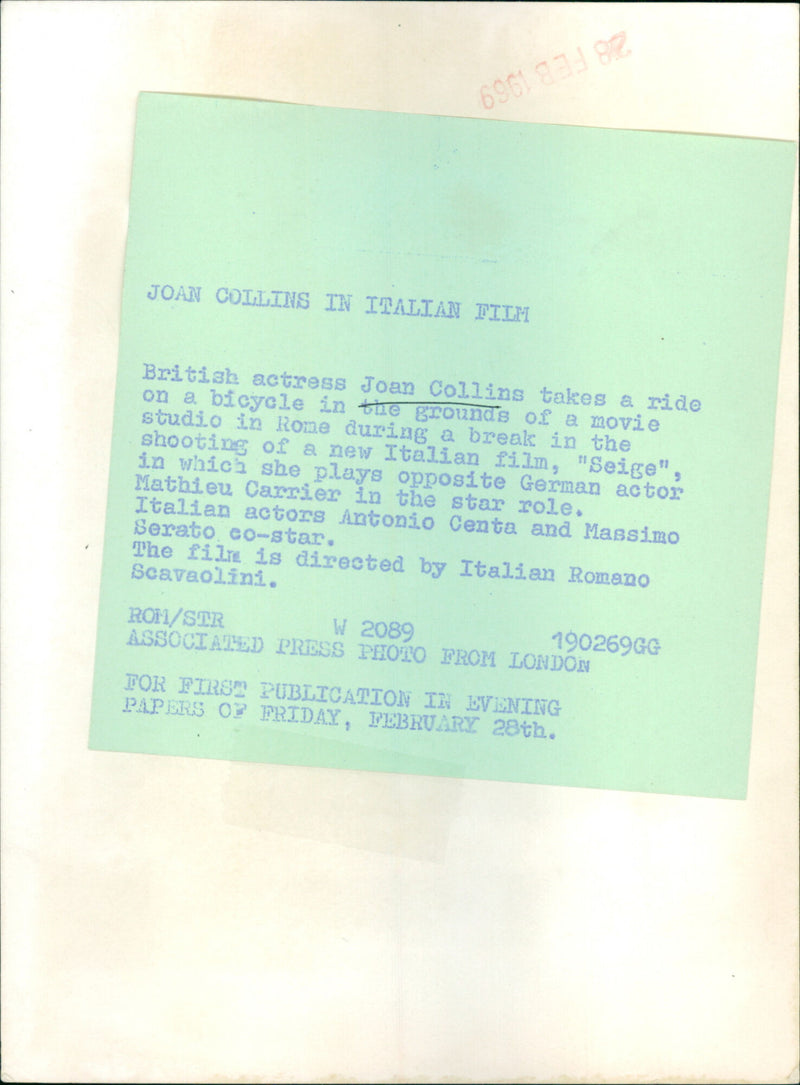 Joan Collins - Vintage Photograph