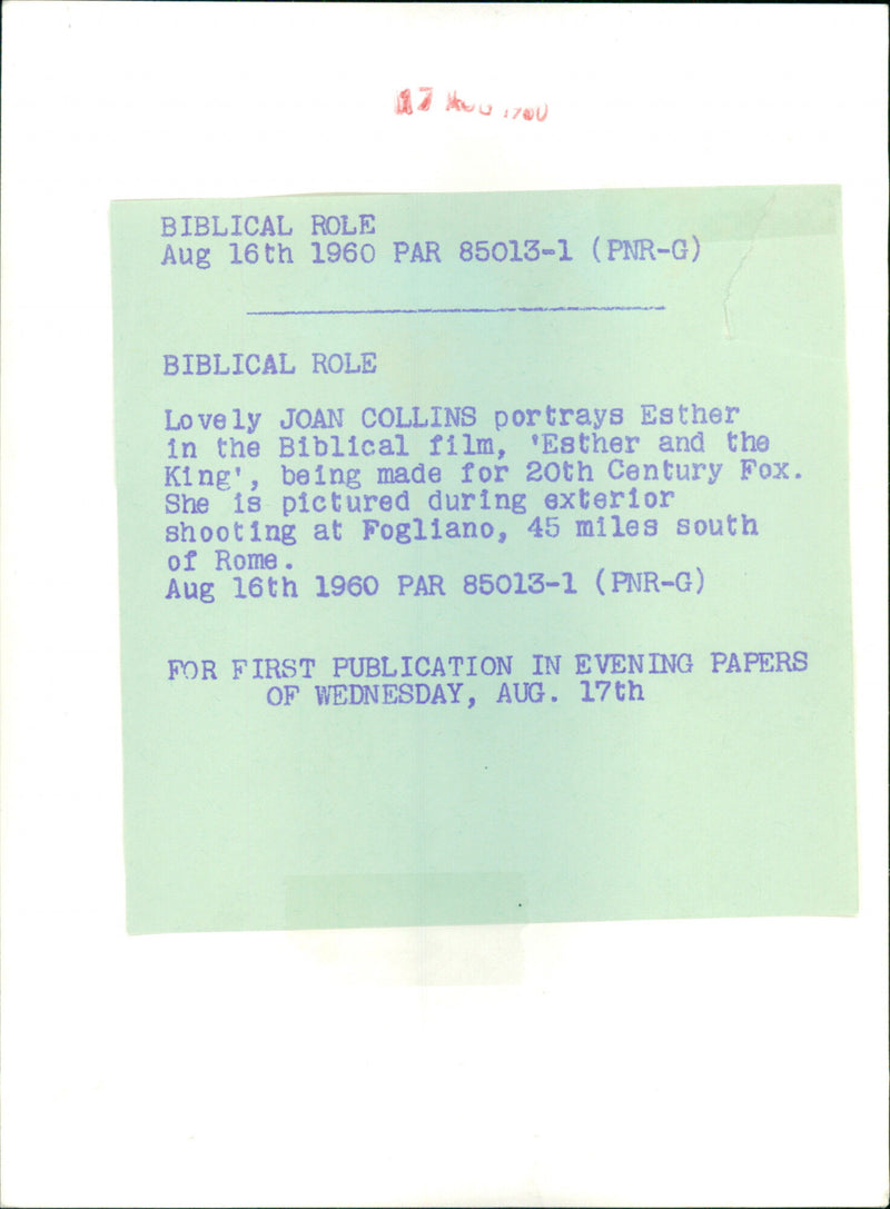 Joan Collins - Vintage Photograph