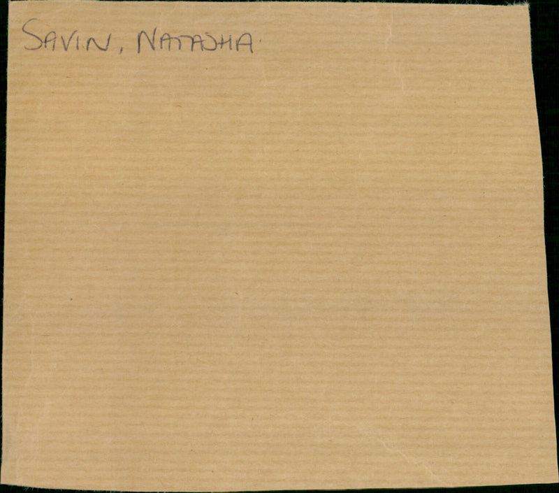 Savin Natasha - Vintage Photograph