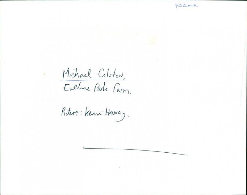Michael Colston - Vintage Photograph
