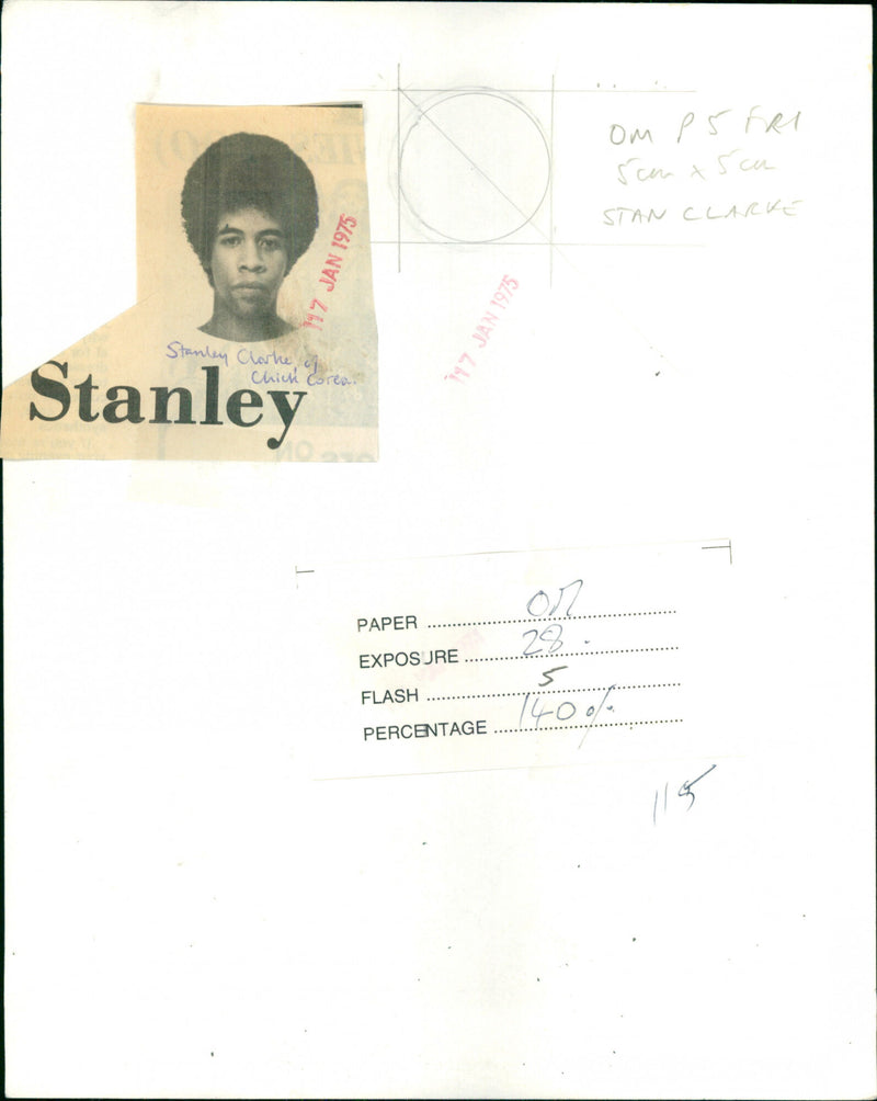Stanley Clarke - Vintage Photograph