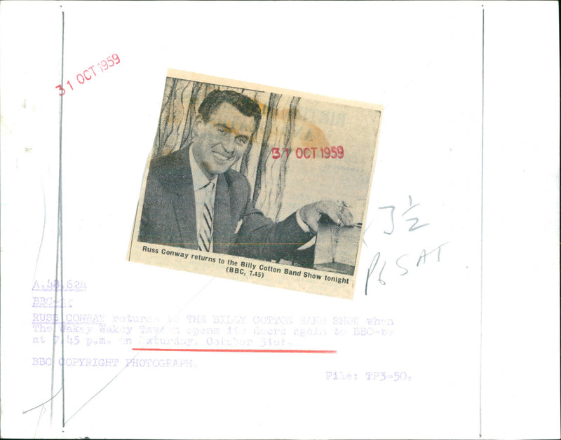 Russ Conway - Vintage Photograph