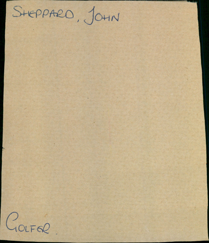 Sheppard John - Vintage Photograph