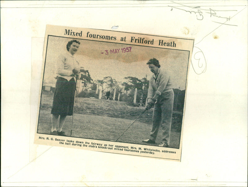 Mrs R.G Seaver, Mrs M. Whitelocke - Vintage Photograph