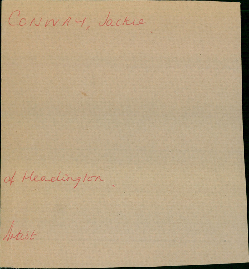 Conway Jackie - Vintage Photograph