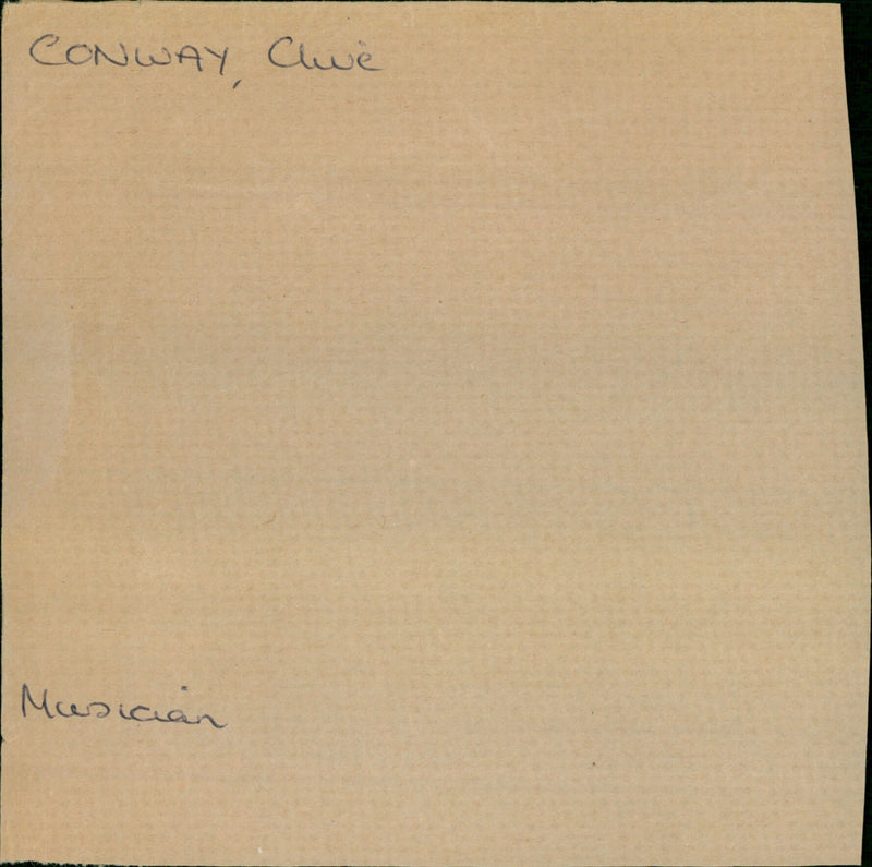 Conway Clive - Vintage Photograph