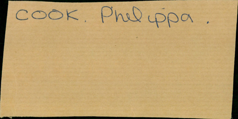 Cook Philippa - Vintage Photograph