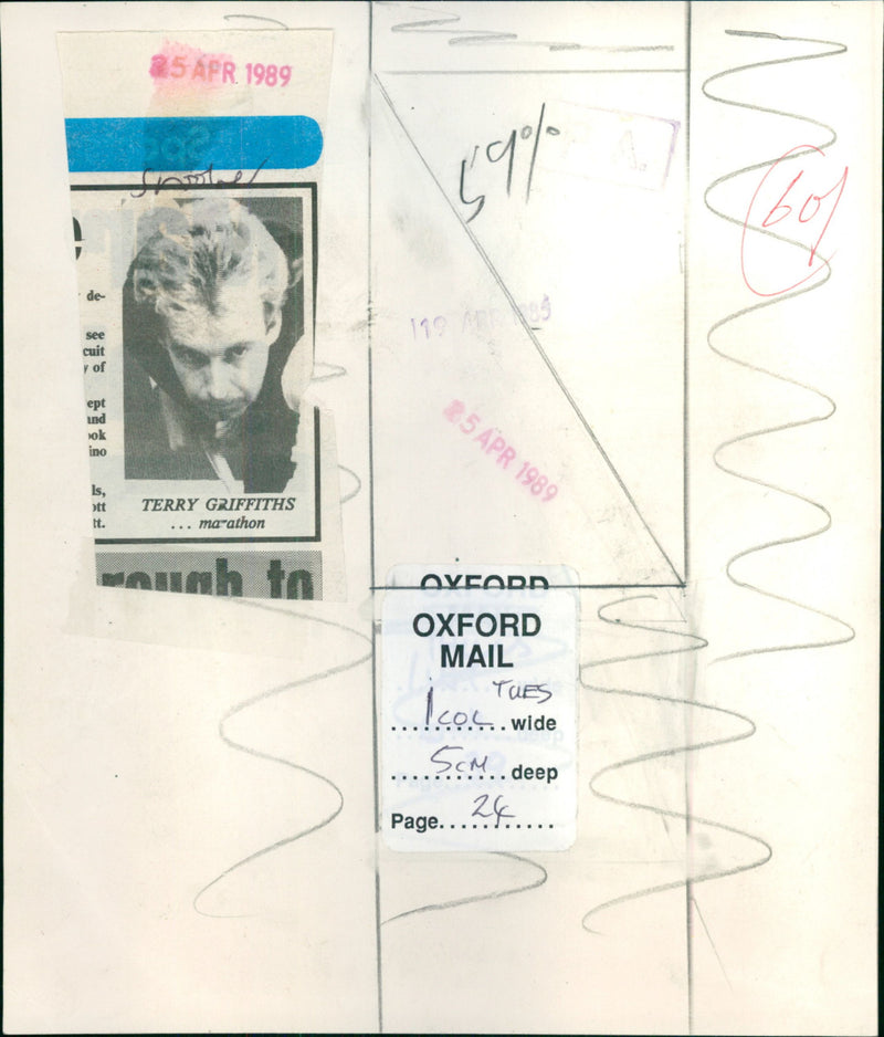 Terry Griffiths - Vintage Photograph