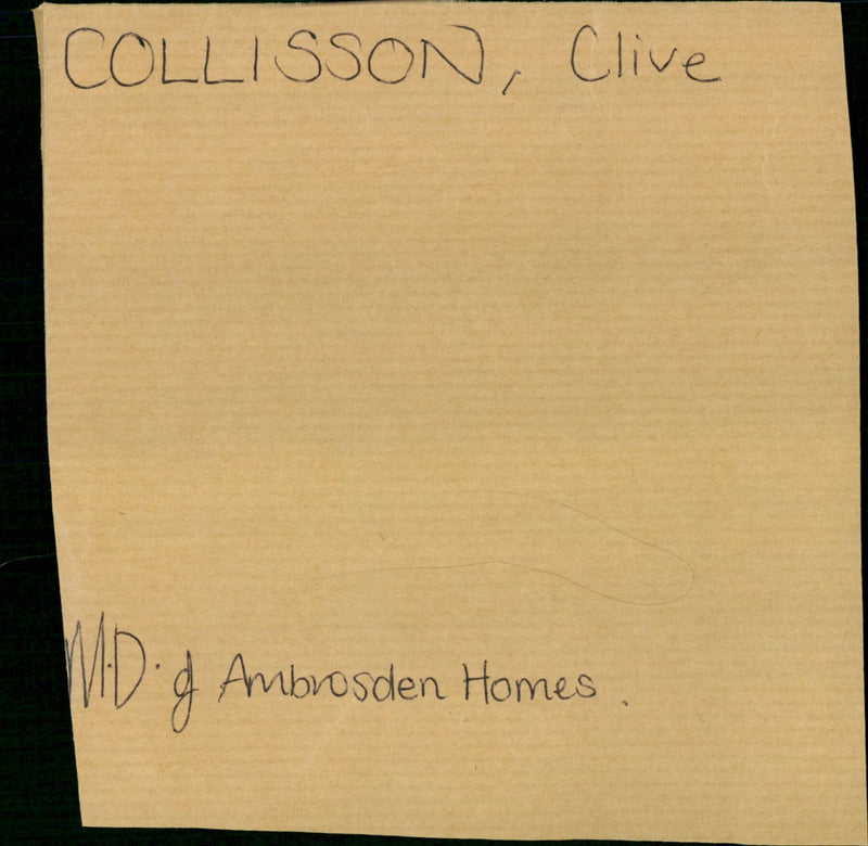 Collisson Clive - Vintage Photograph