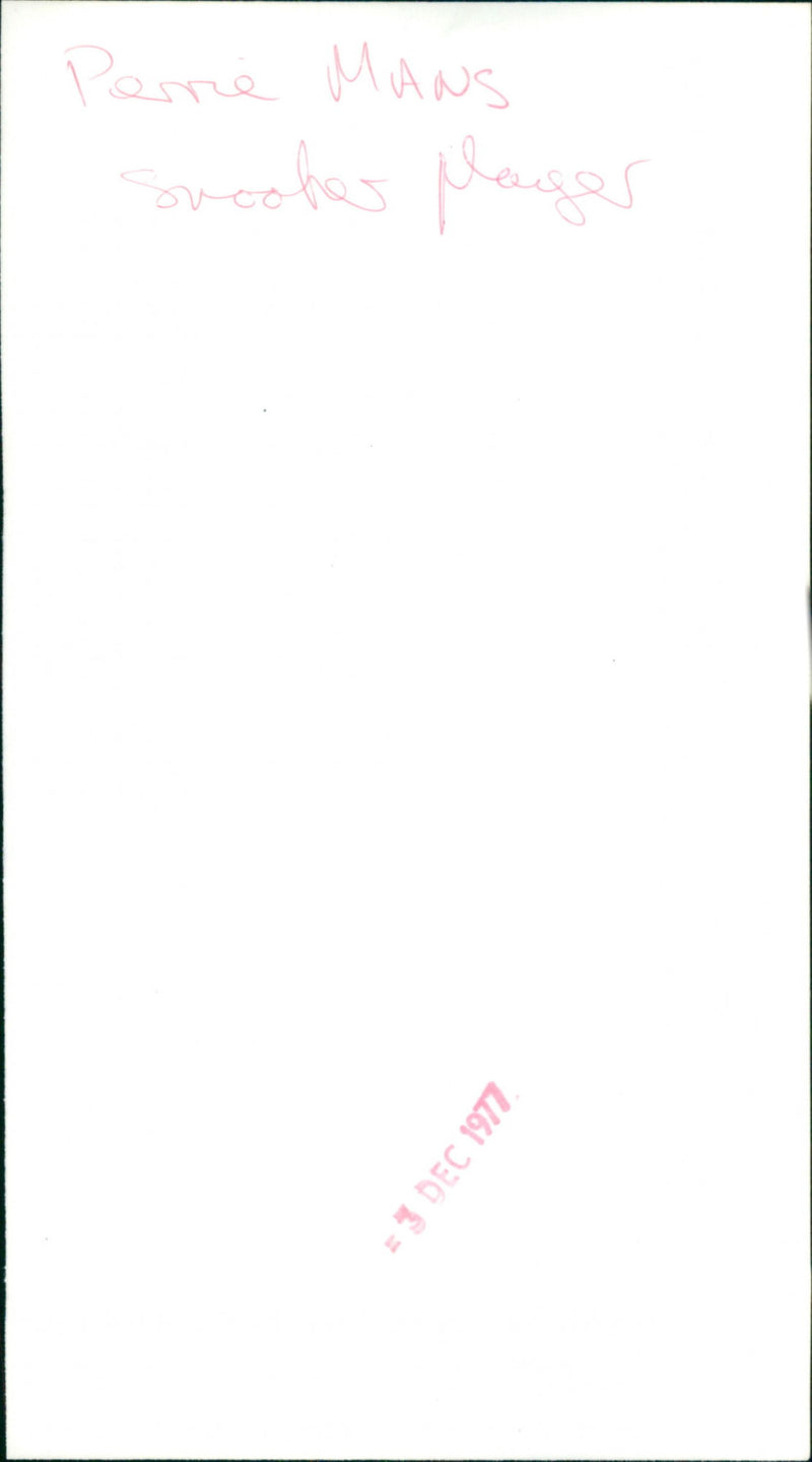 Perrie Mans - Vintage Photograph