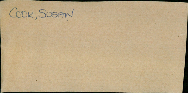 Cook Susan - Vintage Photograph