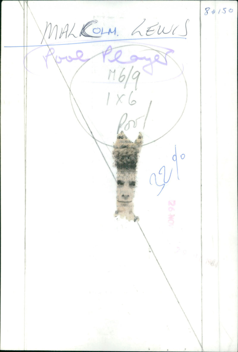 Malcolm Lewis - Vintage Photograph