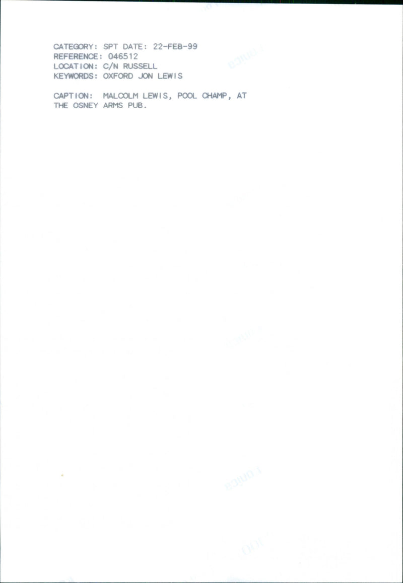 Malcolm lewis - Vintage Photograph