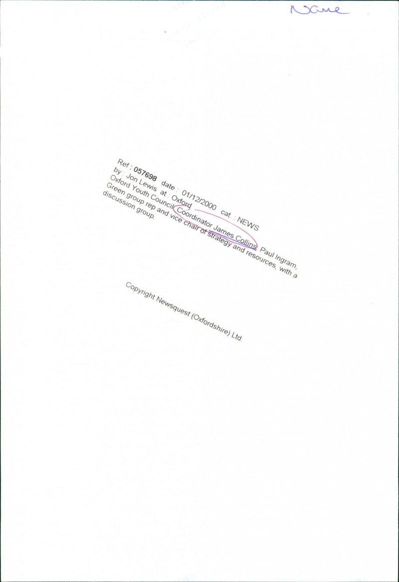 James Collins - Vintage Photograph