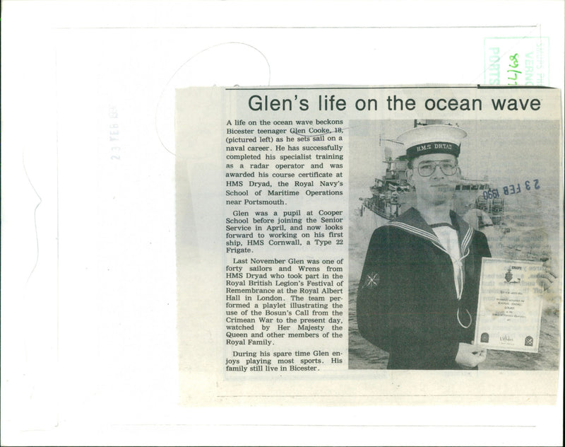 Glen Cooke - Vintage Photograph