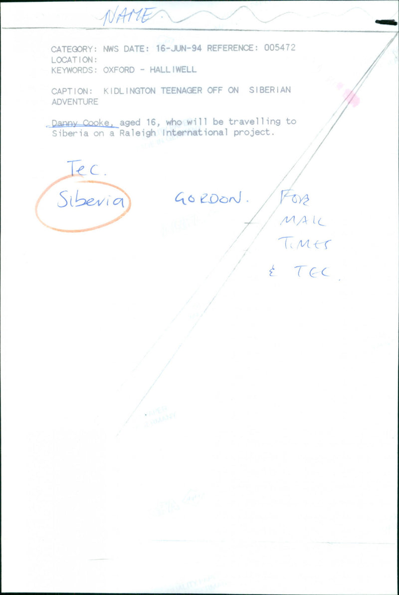 Danny Cooke - Vintage Photograph