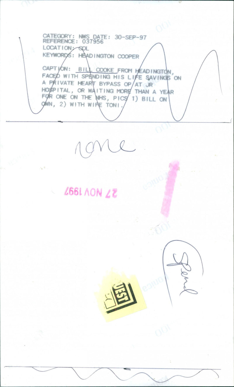 Bill Cooke - Vintage Photograph