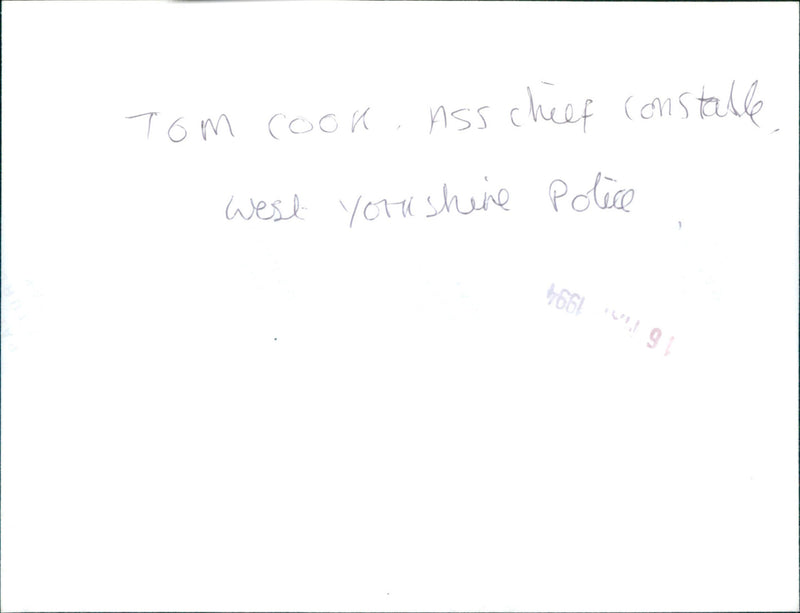 Tom Cook - Vintage Photograph